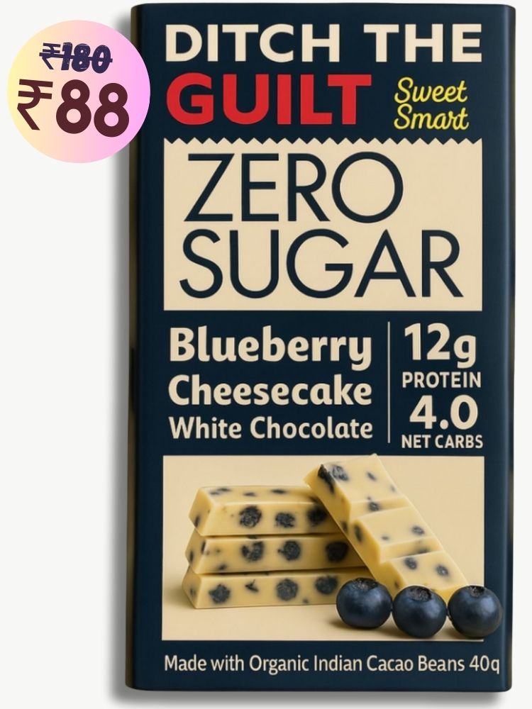 Blueberry Cheese Cake • 12g Protein • Sugar Free White Chocolate • 40g