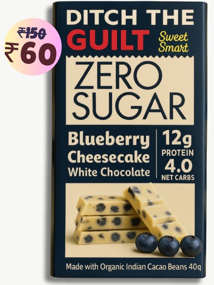 Blueberry Cheese Cake • 12g Protein • Sugar Free White Chocolate • 40g