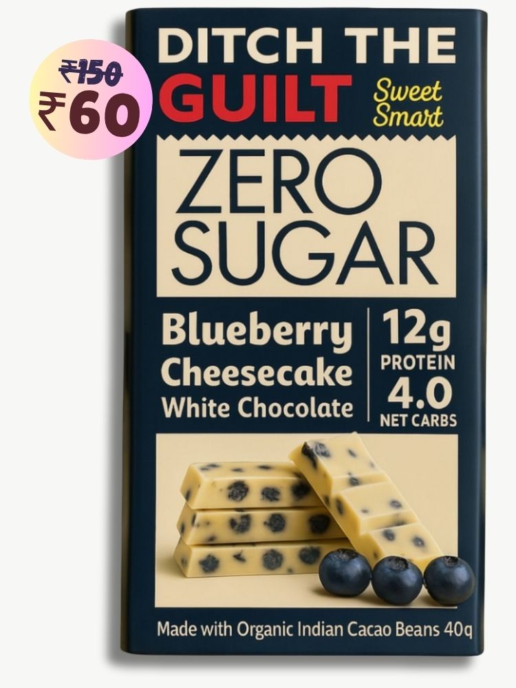 Blueberry Cheese Cake • 12g Protein • Sugar Free White Chocolate • 40g