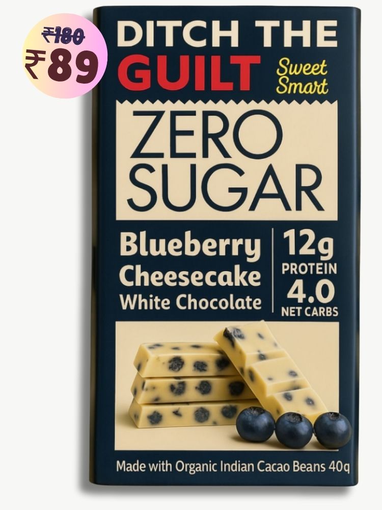Blueberry Cheese Cake • 12g Protein • Sugar Free White Chocolate • 40g