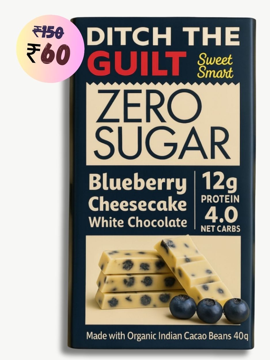 Blueberry Cheese Cake • 12g Protein • Sugar Free White Chocolate • 40g