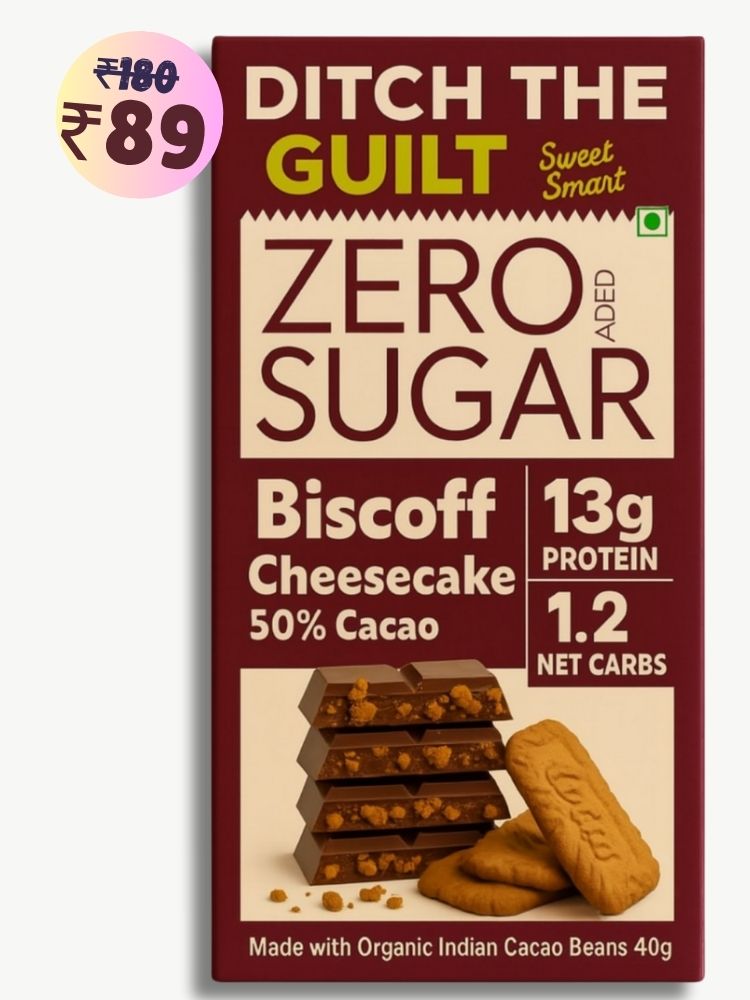 Biscoff Crunchy • 13g Protein •  Sugar Free Dark Chocolate • 40g