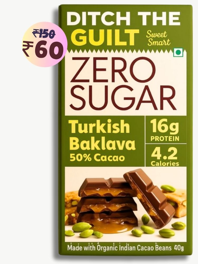 Turkish Baklava • 16g Protein • Sugar Free Dark Chocolate • 40g