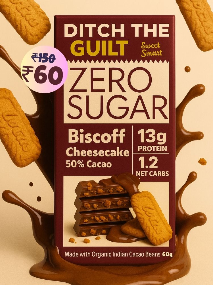 Biscoff Crunchy • 13g Protein •  Sugar Free Dark Chocolate • 60g