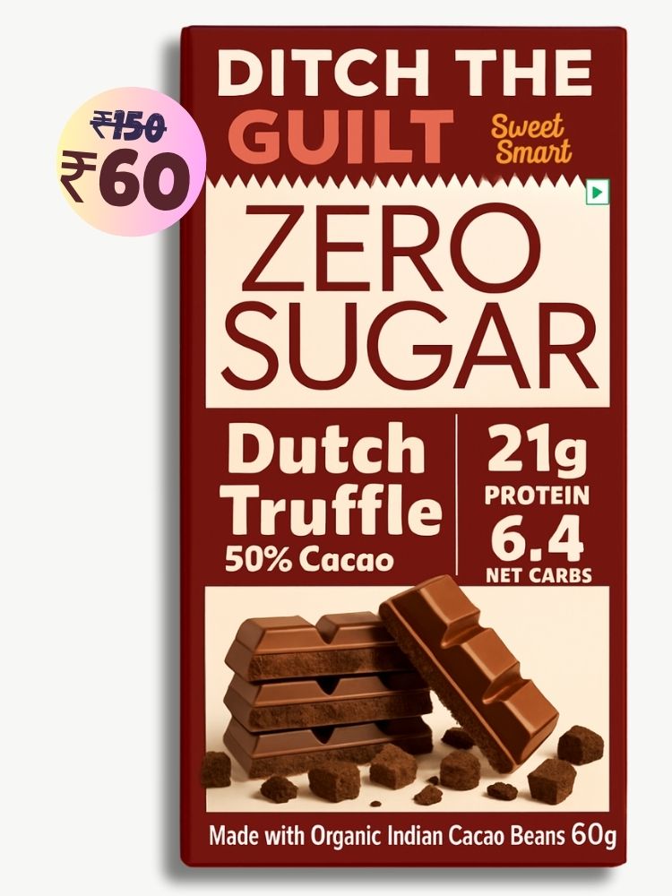 Dutch Truffle • 21g Protein • Sugar Free Dark Chocolate • 60g bar