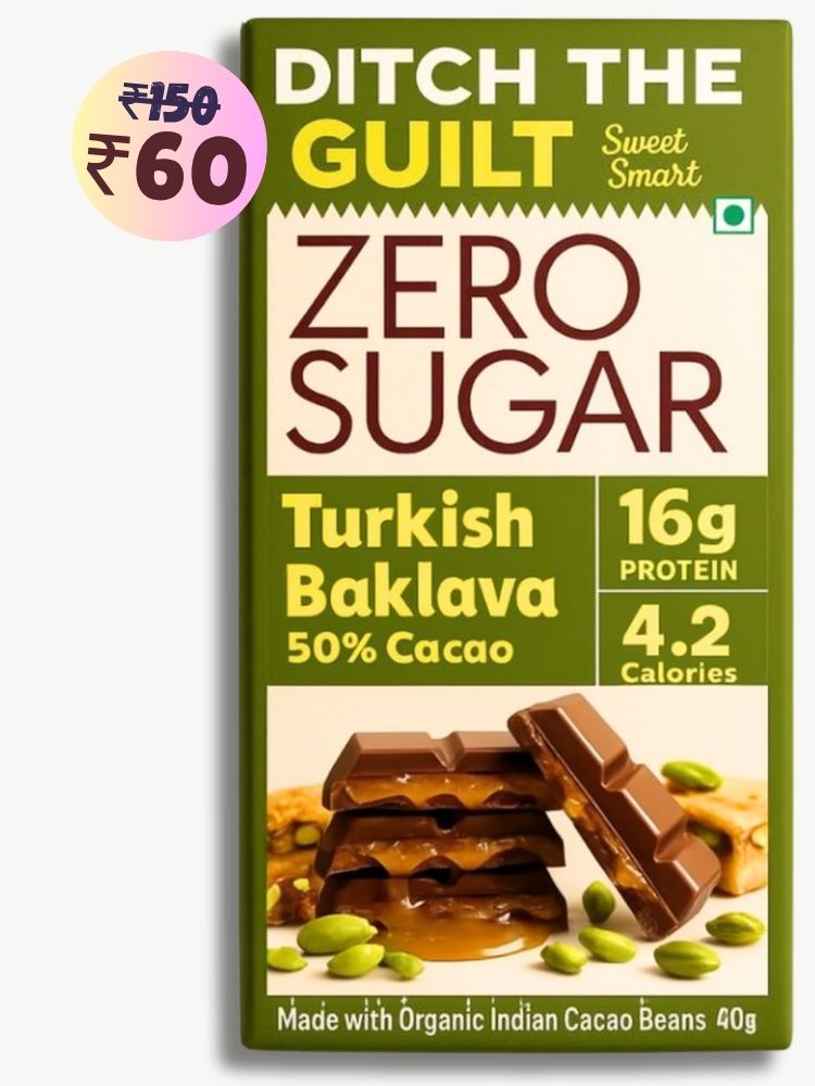 Turkish Baklava • 16g Protein • Sugar Free Dark Chocolate • 40g