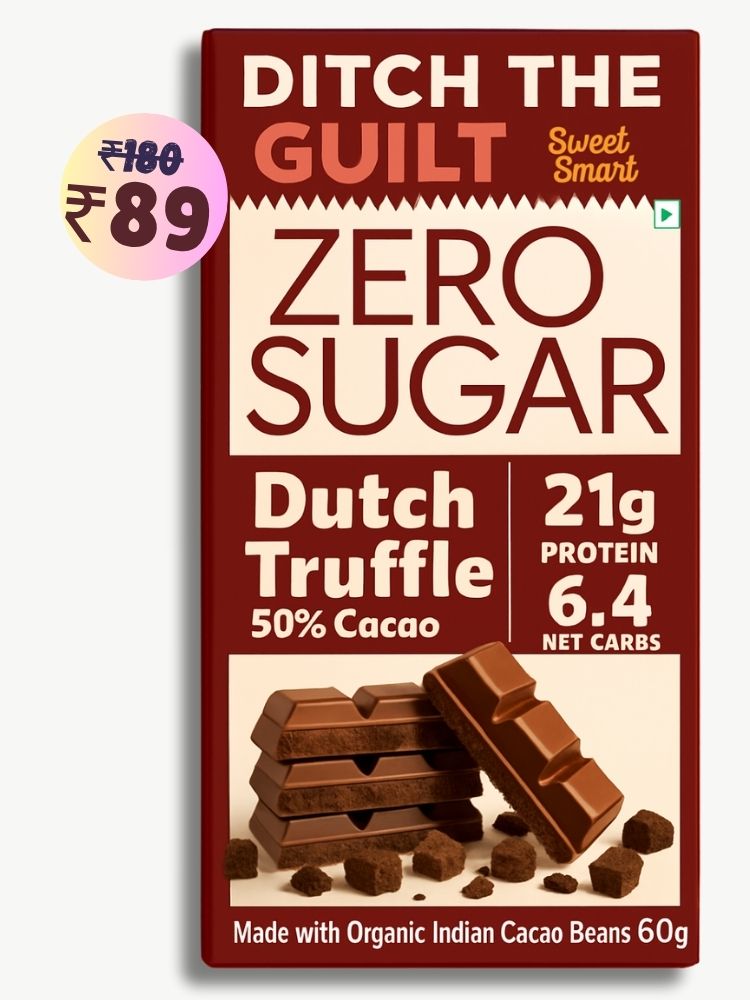Dutch Truffle • 21g Protein • Sugar Free Dark Chocolate • 60g bar
