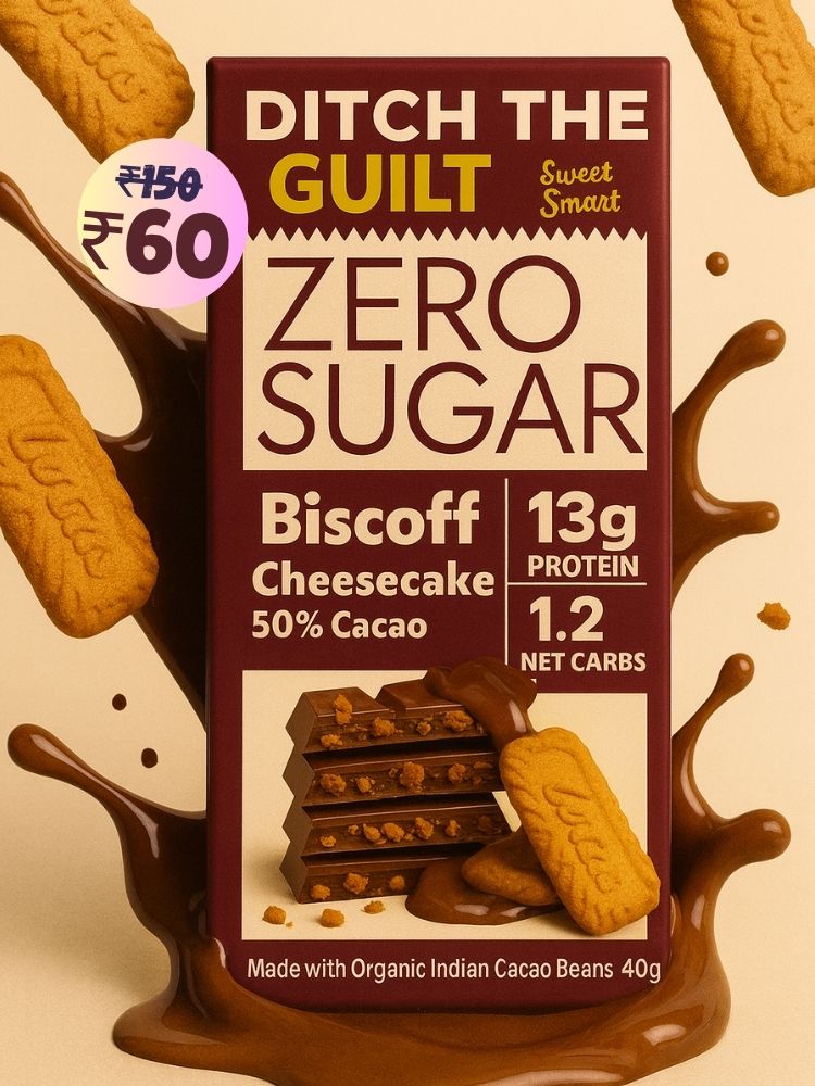Biscoff Crunchy • 13g Protein •  Sugar Free Dark Chocolate • 40g