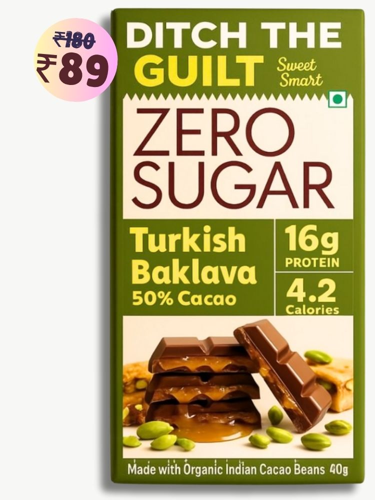 Turkish Baklava • 16g Protein • Sugar Free Dark Chocolate • 40g