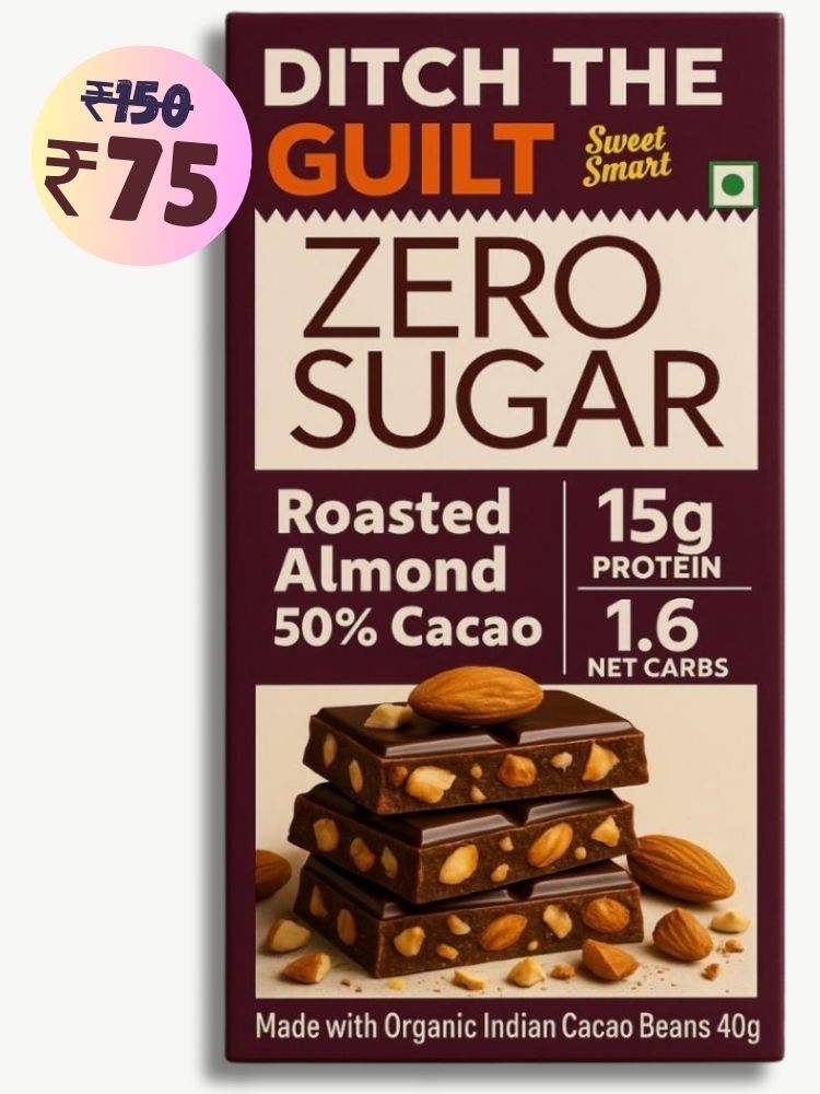 Roasted California Almonds  • 15g Protein •  Sugar Free Dark Chocolate • 40g