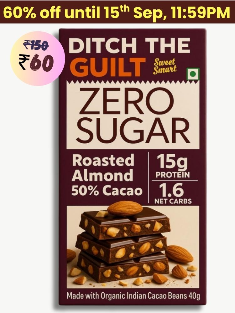 Roasted California Almonds  • 15g Protein •  Sugar Free Dark Chocolate • 40g
