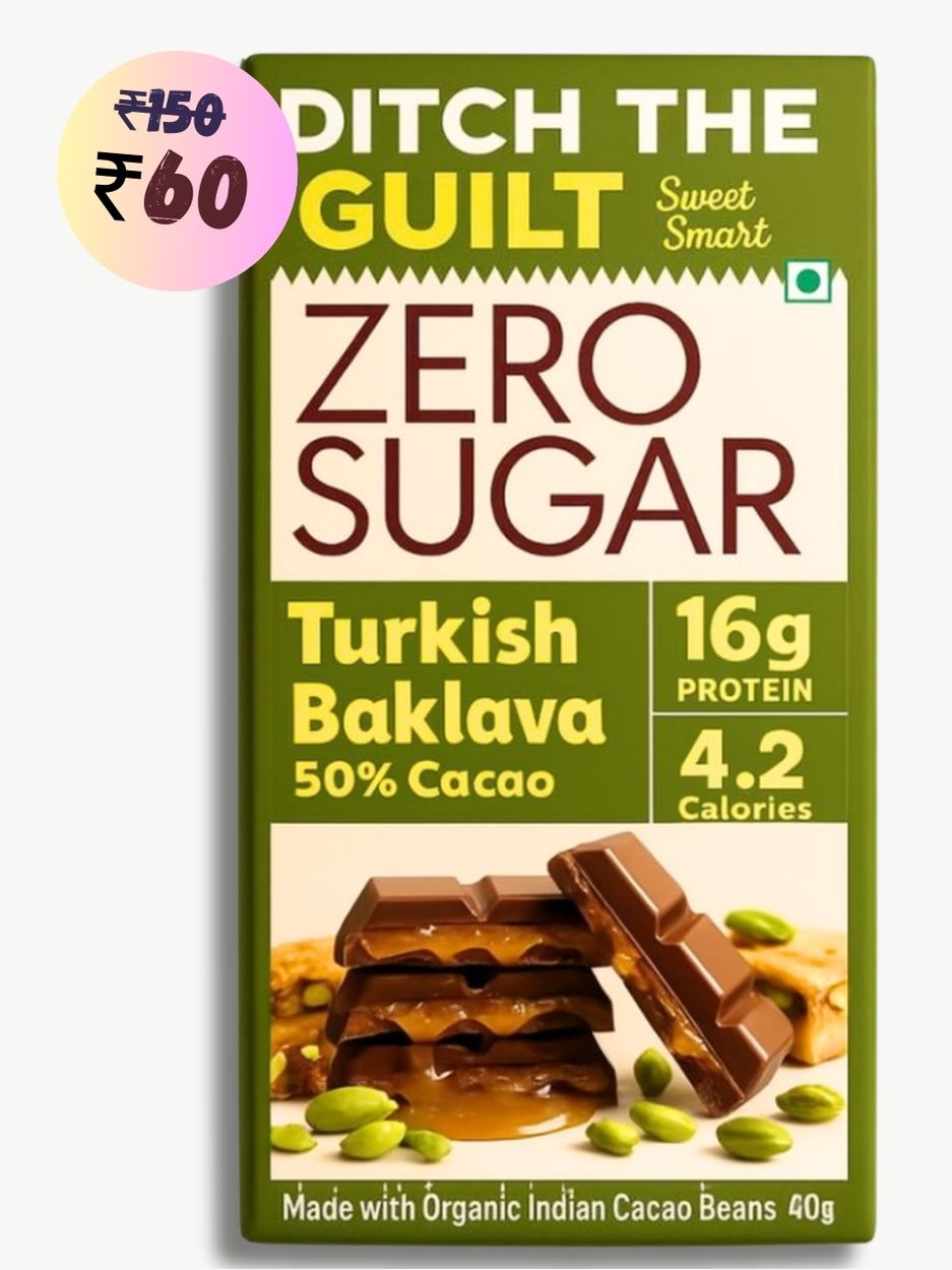 Turkish Baklava • 16g Protein •  Sugar Free Dark Chocolate • 40g