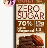 70% Wayanad Indian Cacao • 13g Protein •  Sugar Free Dark Chocolate • 40g