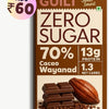 70% Wayanad Indian Cacao • 13g Protein •  Sugar Free Dark Chocolate • 40g