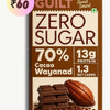 70% Wayanad Indian Cacao • 13g Protein •  Sugar Free Dark Chocolate • 40g