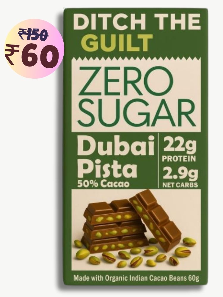 Viral Dubai Pista Kunafa • 17g Protein •  Sugar Free Dark Chocolate • 40g