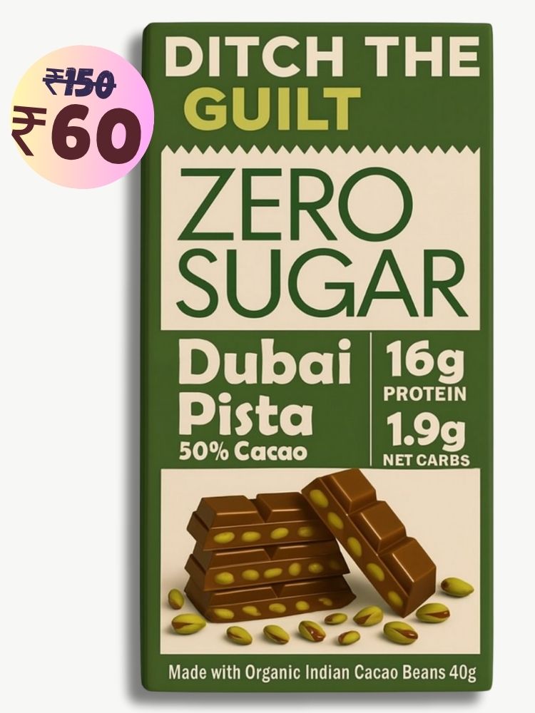 Dubai Pista Kunafa • 17g Protein •  Sugar Free Dark Chocolate • 40g