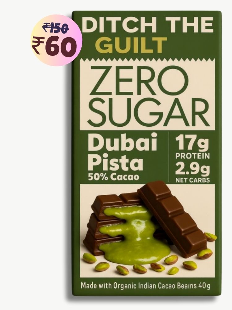 Dubai Pista Kunafa • 17g Protein •  Sugar Free Dark Chocolate • 40g