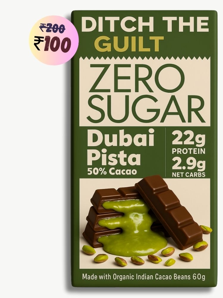 Dubai Pista Kunafa • 22g Protein •  Sugar Free Dark Chocolate • 60g