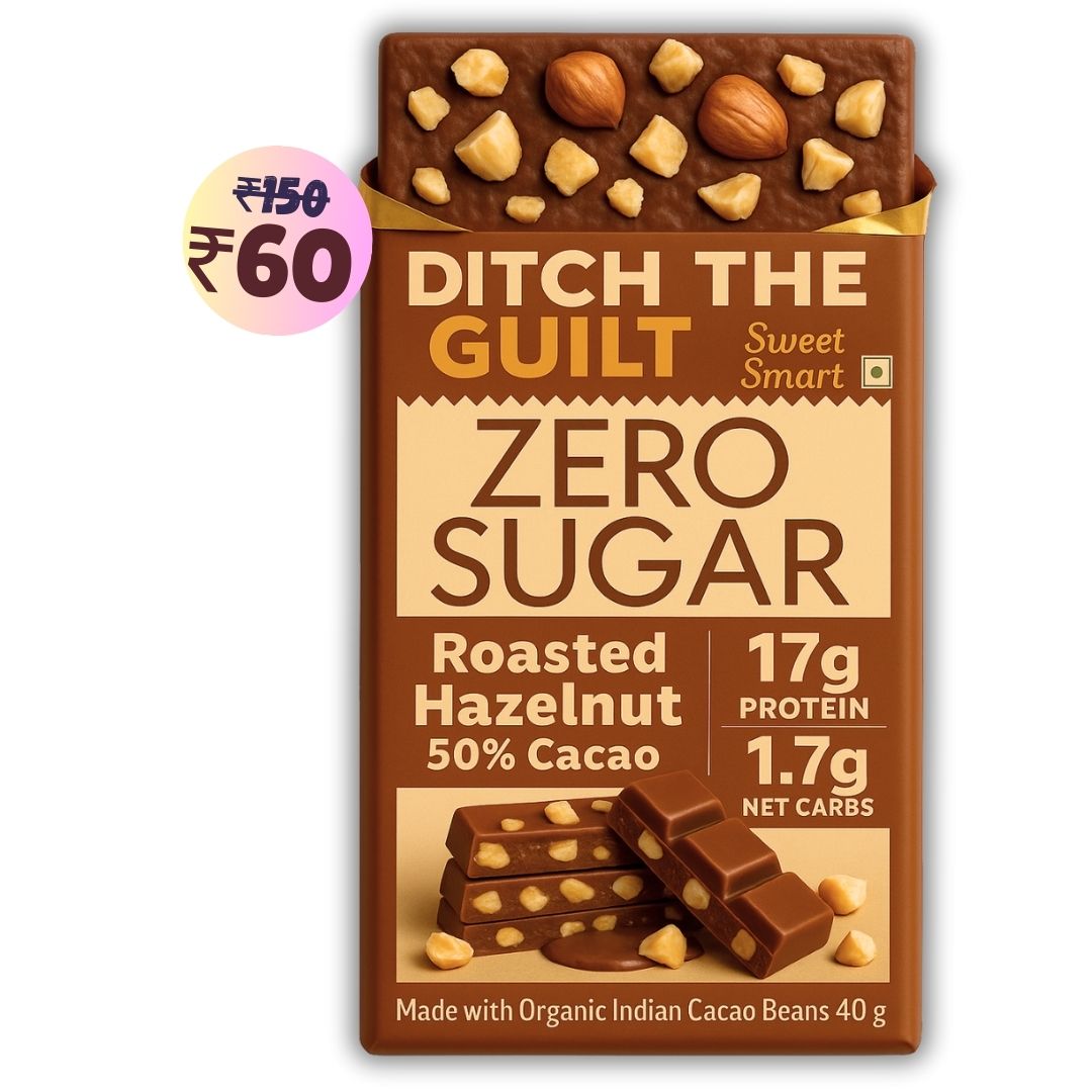 Mighty Hazelnut • 17g Protein • Sugar Free Dark Chocolate • 40g bar