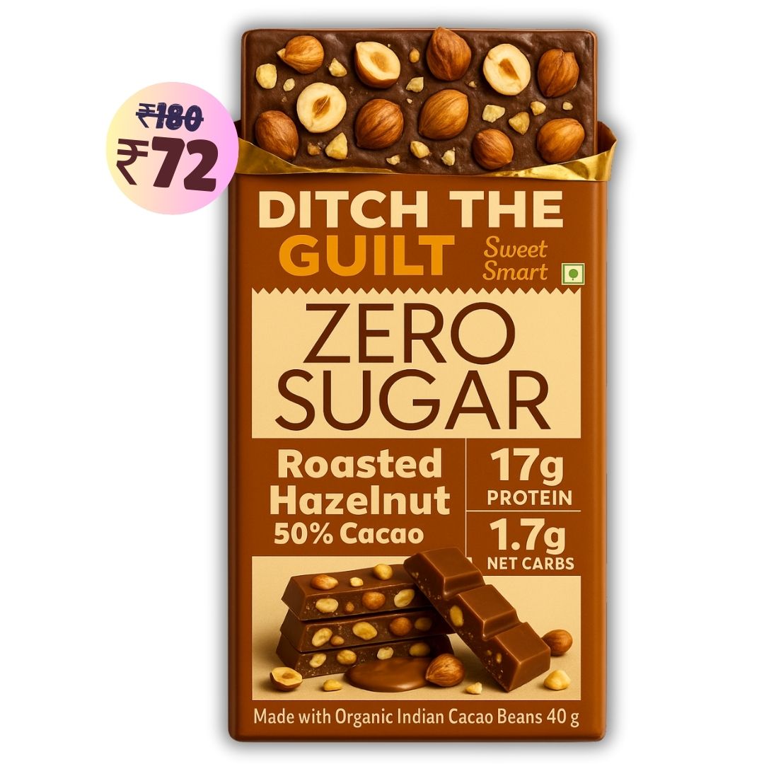 Mighty Hazelnut • 17g Protein • Sugar Free Dark Chocolate • 40g bar