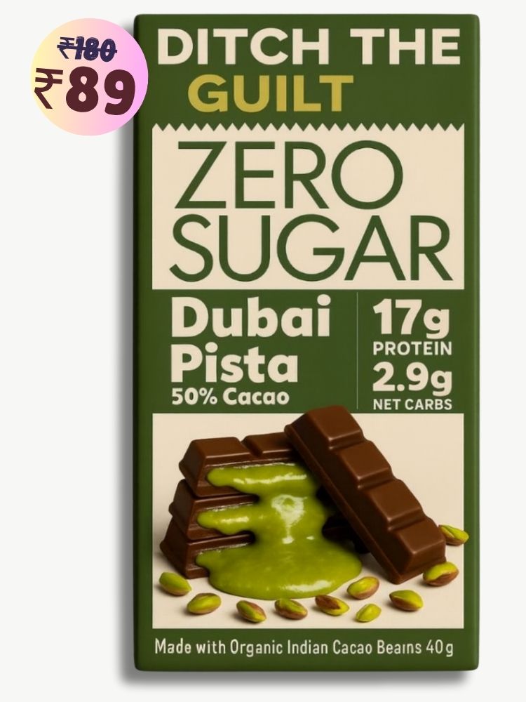 Dubai Pista Kunafa • 17g Protein •  Sugar Free Dark Chocolate • 40g