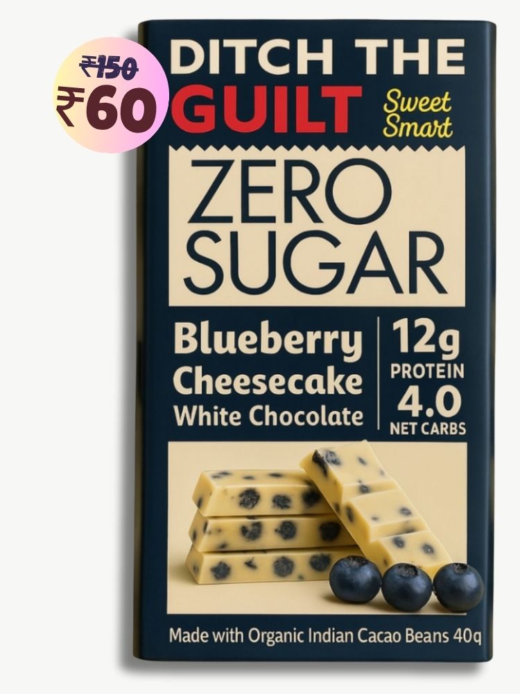 Blueberry Cheese Cake • 12g Protein • Sugar Free White Chocolate • 40g