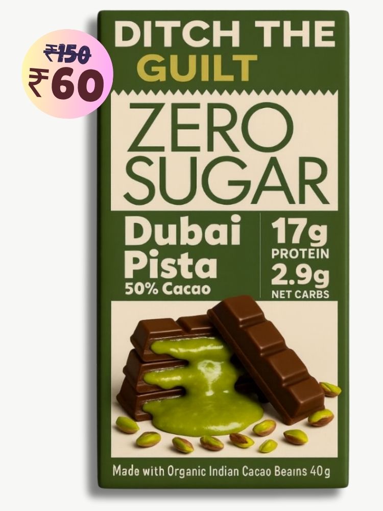 Dubai Pista Kunafa • 17g Protein •  Sugar Free Dark Chocolate • 40g
