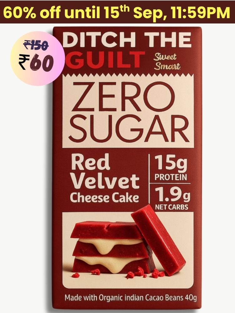 Red Velvet Cheese Cake •  15g Protein •  Sugar Free White Chocolate • 40g