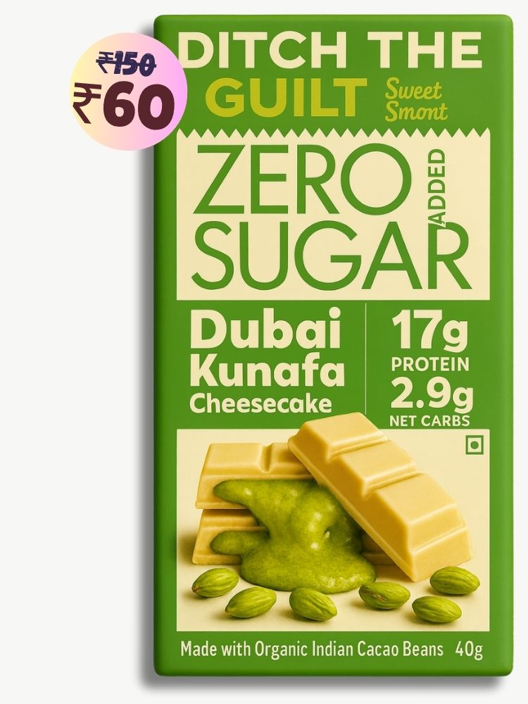 Dubai Kunafa Cheese Cake • 17g Protein • Sugar Free White Chocolate • 40g