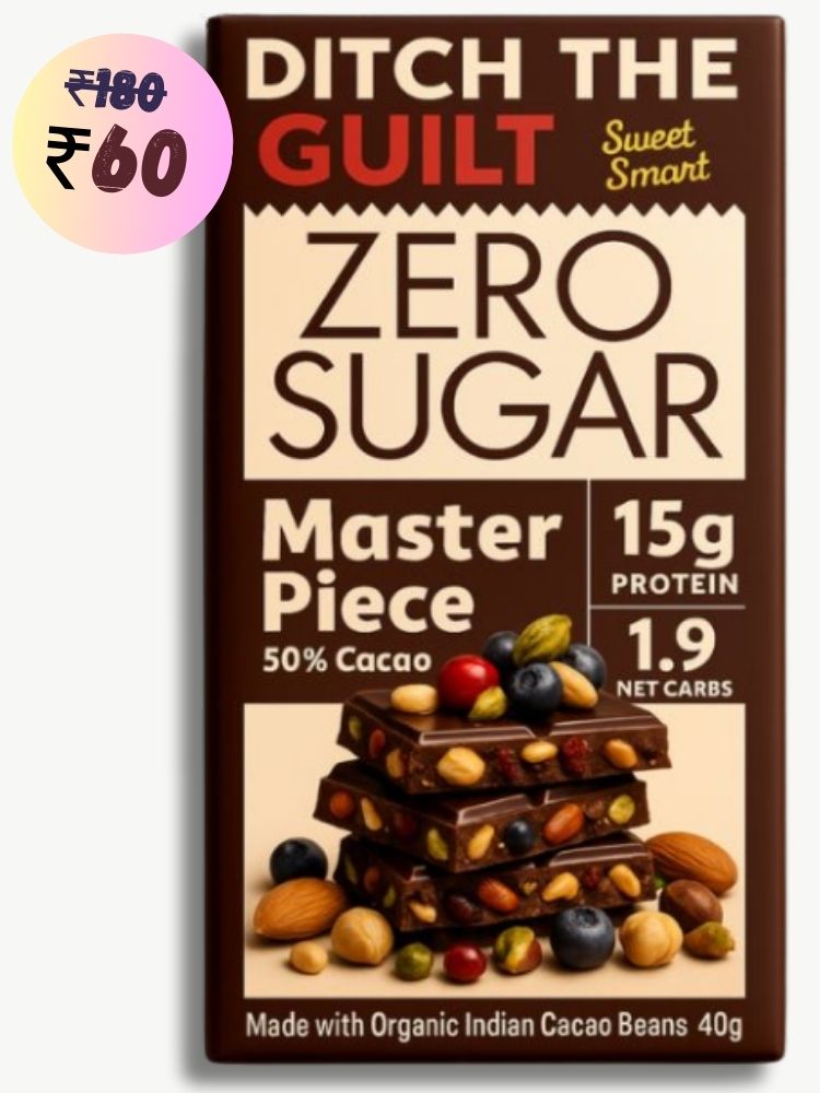 Master Piece • 15g Protein •  Sugar Free Dark Chocolate • 40g