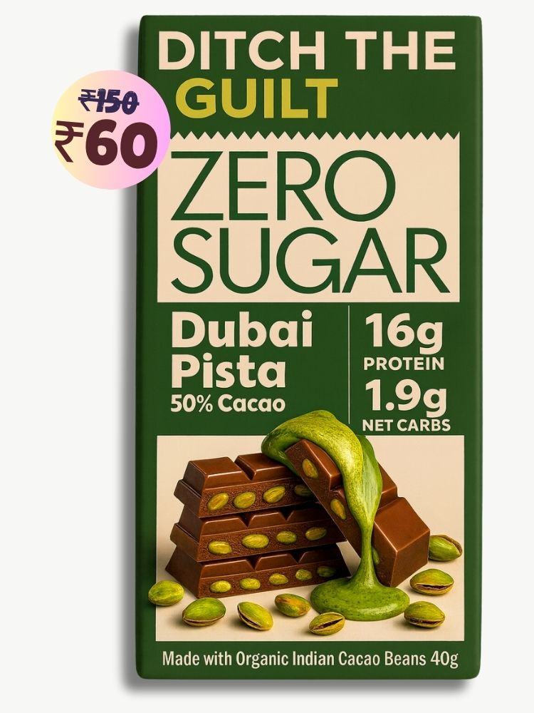 Dubai Pista Kunafa • 16g Protein •  Sugar Free Dark Chocolate • 40g