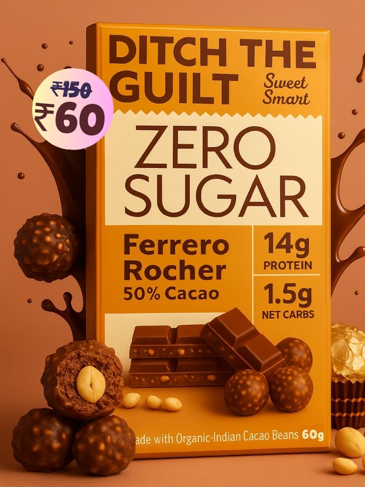 Ferrero rocher • 14g Protein • Sugar Free Dark Chocolate • 60g