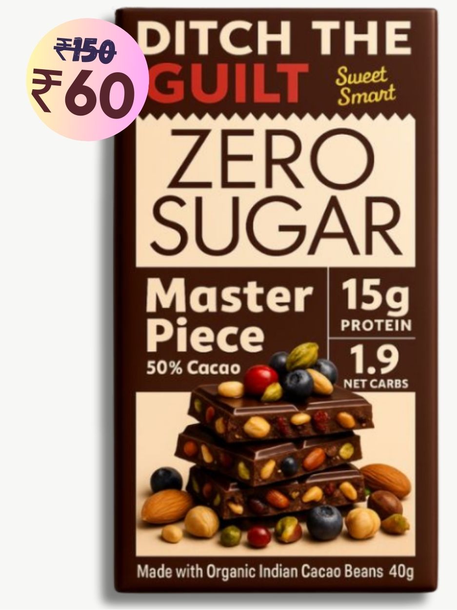Master Piece • 15g Protein •  Sugar Free Dark Chocolate • 40g