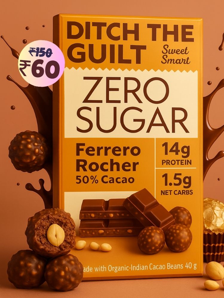 Ferrero rocher • 14g Protein • Sugar Free Dark Chocolate • 40g