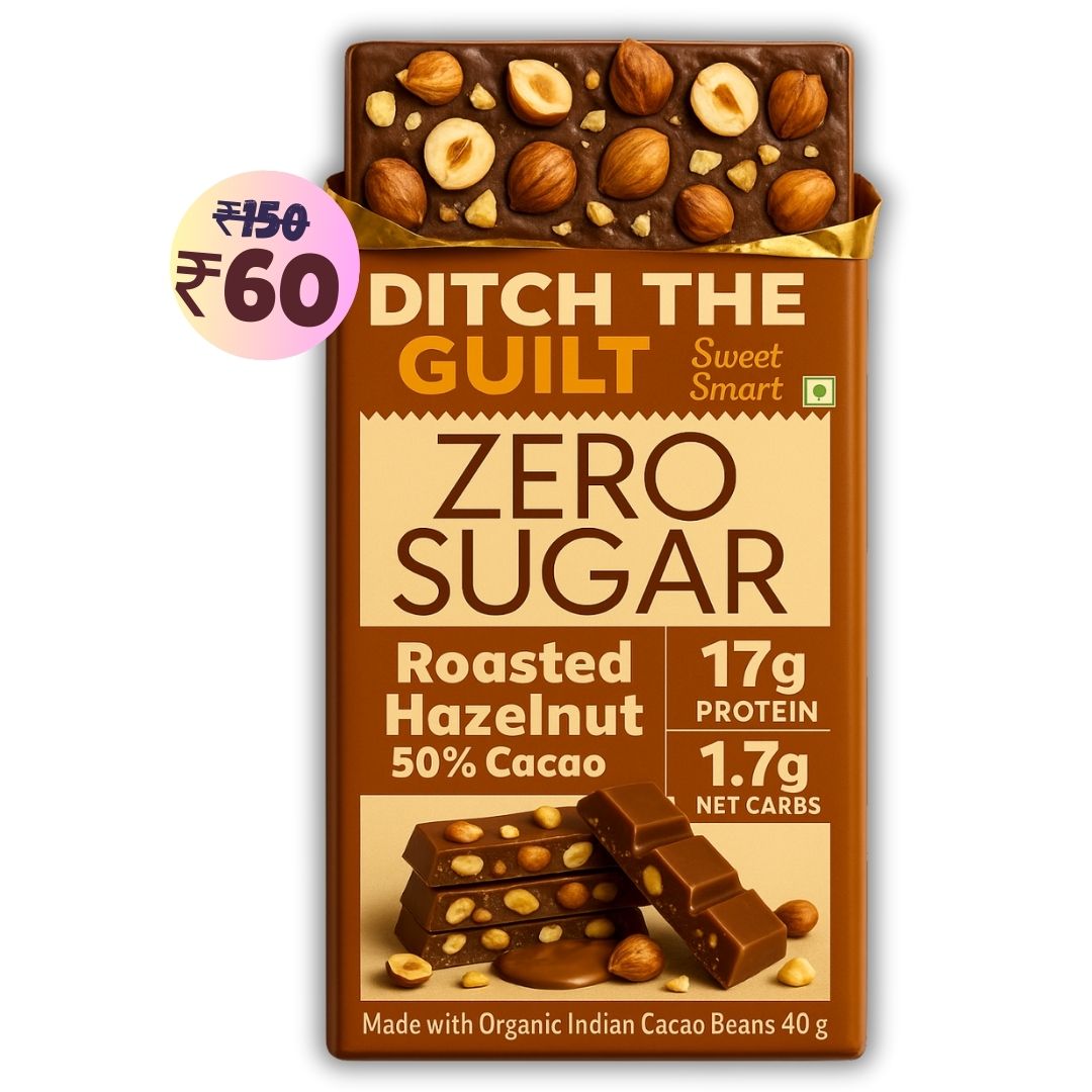 Mighty Hazelnut • 17g Protein • Sugar Free Dark Chocolate • 40g bar