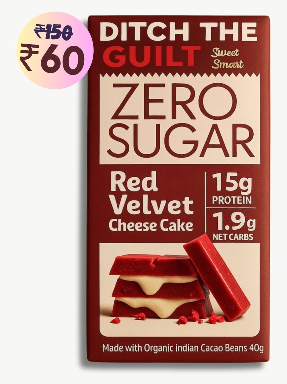 Red Velvet Cheese Cake • 15g Protein •  Sugar Free White Chocolate • 40g