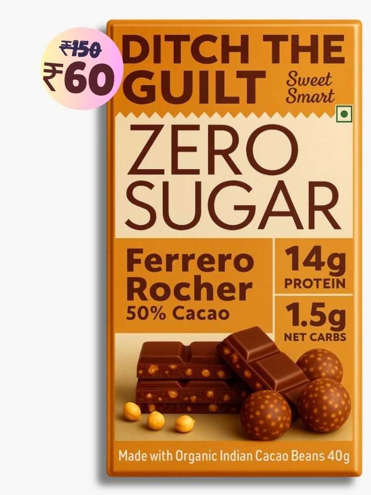 Ferrero rocher • 14g Protein • Sugar Free Dark Chocolate • 40g