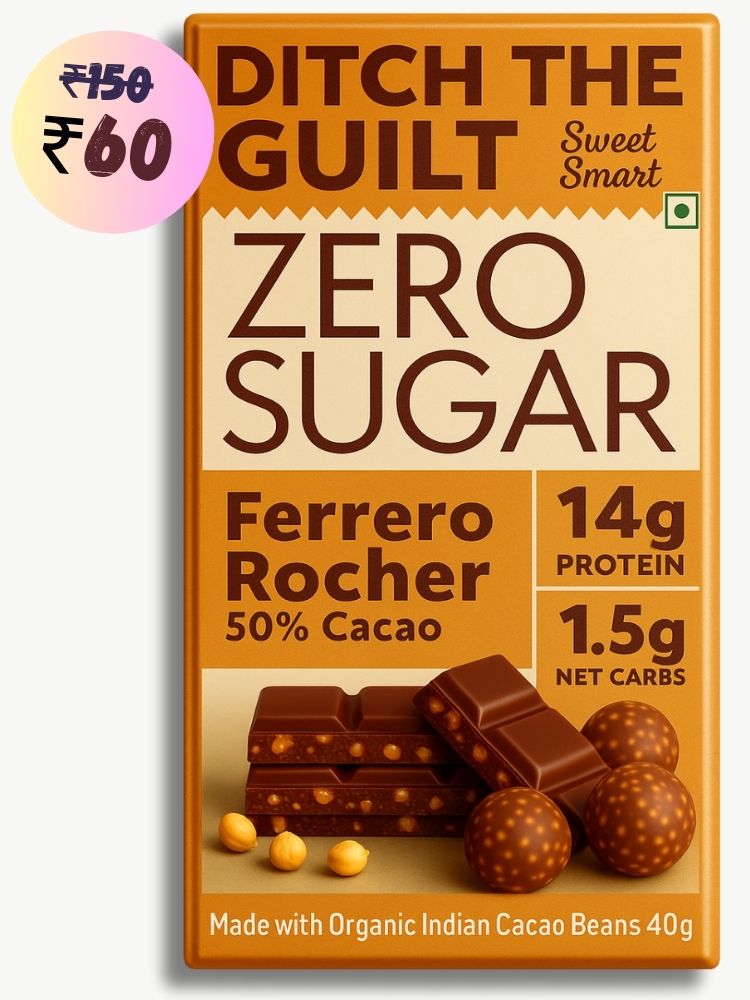 Ferrero rocher • 14g Protein • Sugar Free Dark Chocolate • 40g