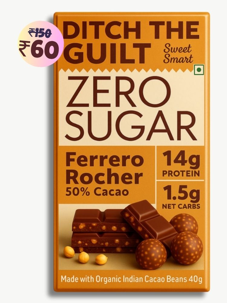Ferrero rocher • 14g Protein • Sugar Free Dark Chocolate • 40g