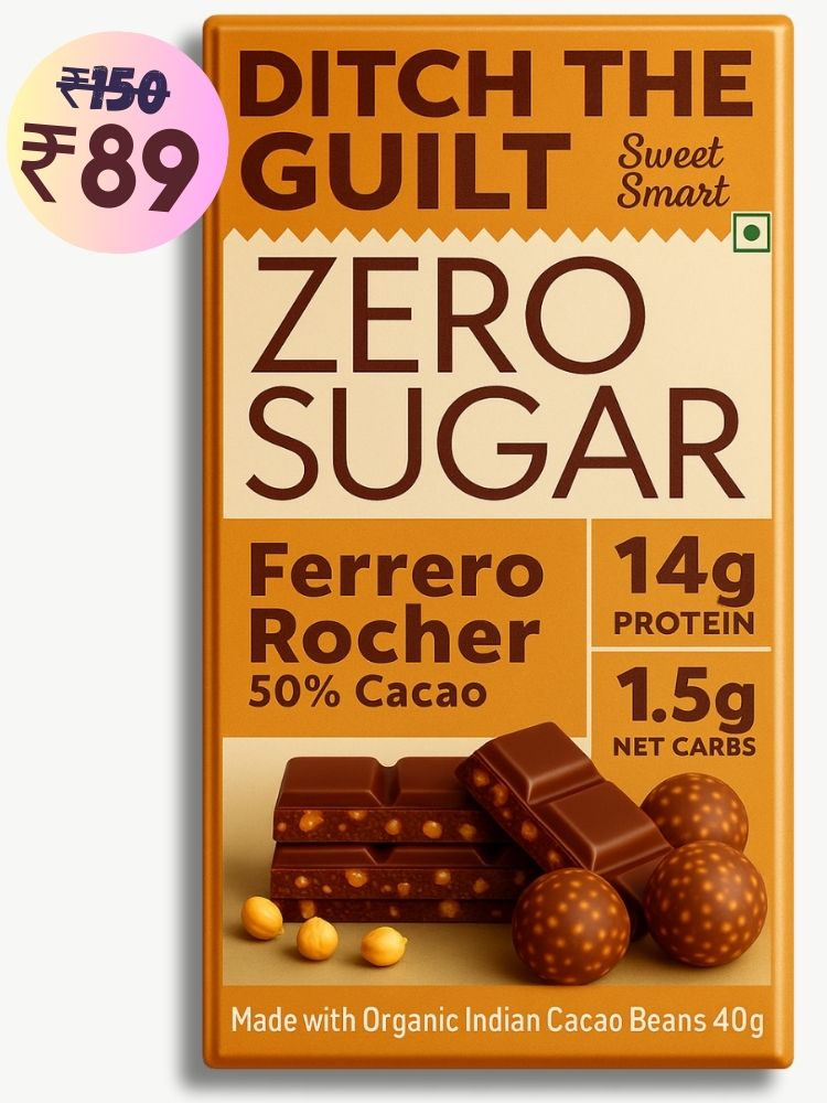 Ferrero rocher • 14g Protein • Sugar Free Dark Chocolate • 40g
