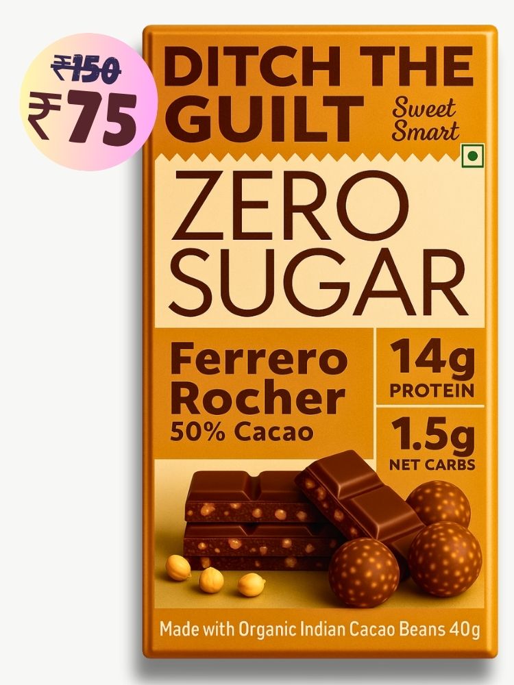 Ferrero rocher • 14g Protein • Sugar Free Dark Chocolate • 40g