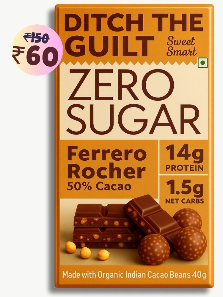 Ferrero rocher • 14g Protein • Sugar Free Dark Chocolate • 40g