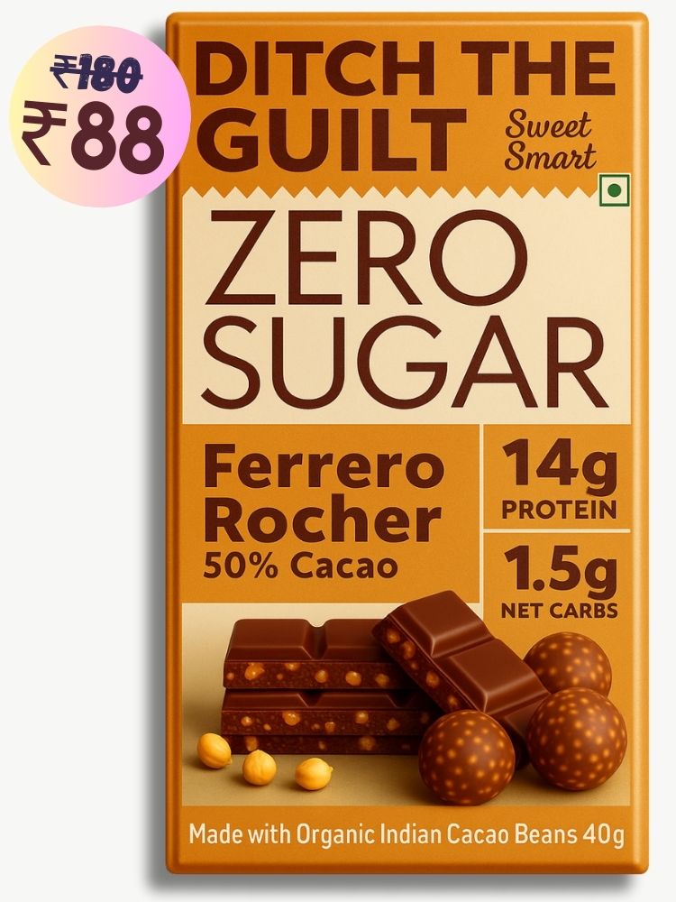Ferrero rocher • 14g Protein • Sugar Free Dark Chocolate • 40g