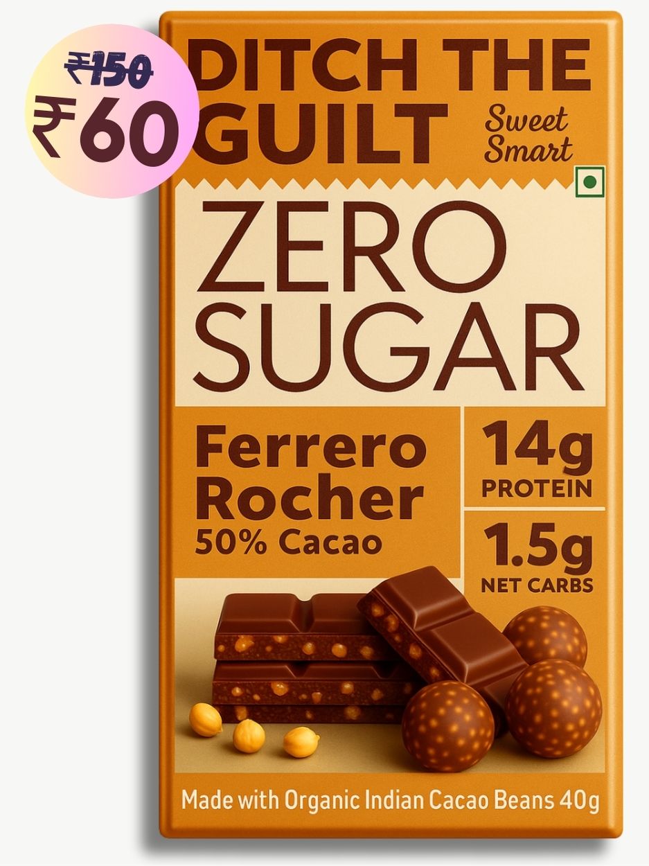 Ferrero rocher • 14g Protein • Sugar Free Dark Chocolate • 40g