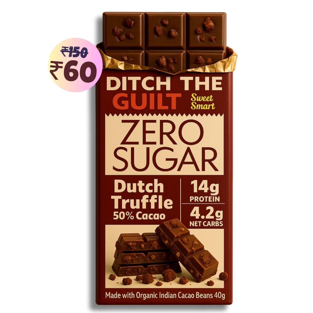 Dutch Truffle • 14g Protein • Sugar Free Dark Chocolate • 40g bar