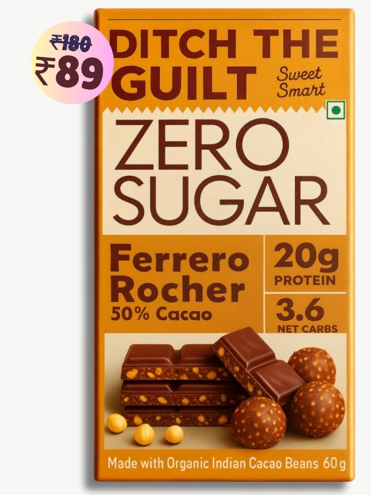 Ferrero rocher • 20g Protein • Sugar Free Dark Chocolate • 60g