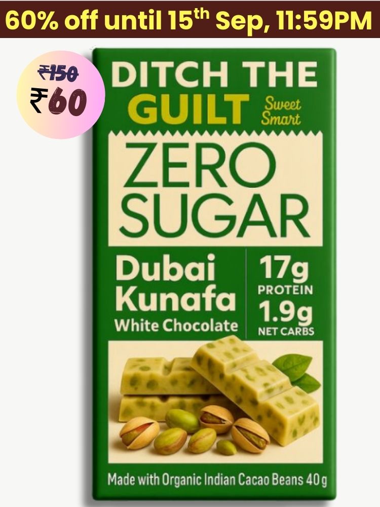 Dubai Kunafa Cheese Cake • 17g Protein • Sugar Free White Chocolate • 40g