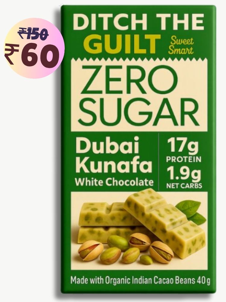 Viral Kunafa Cheese Cake • 17g Protein • Sugar Free White Chocolate • 40g