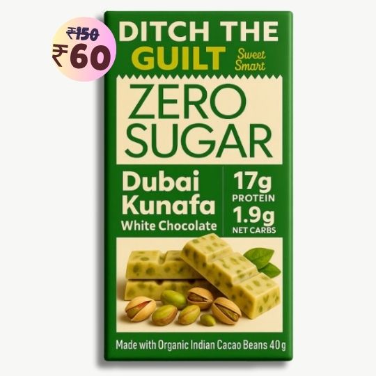 Dubai Kunafa Cheese Cake • 17g Protein • Sugar Free White Chocolate • 40g
